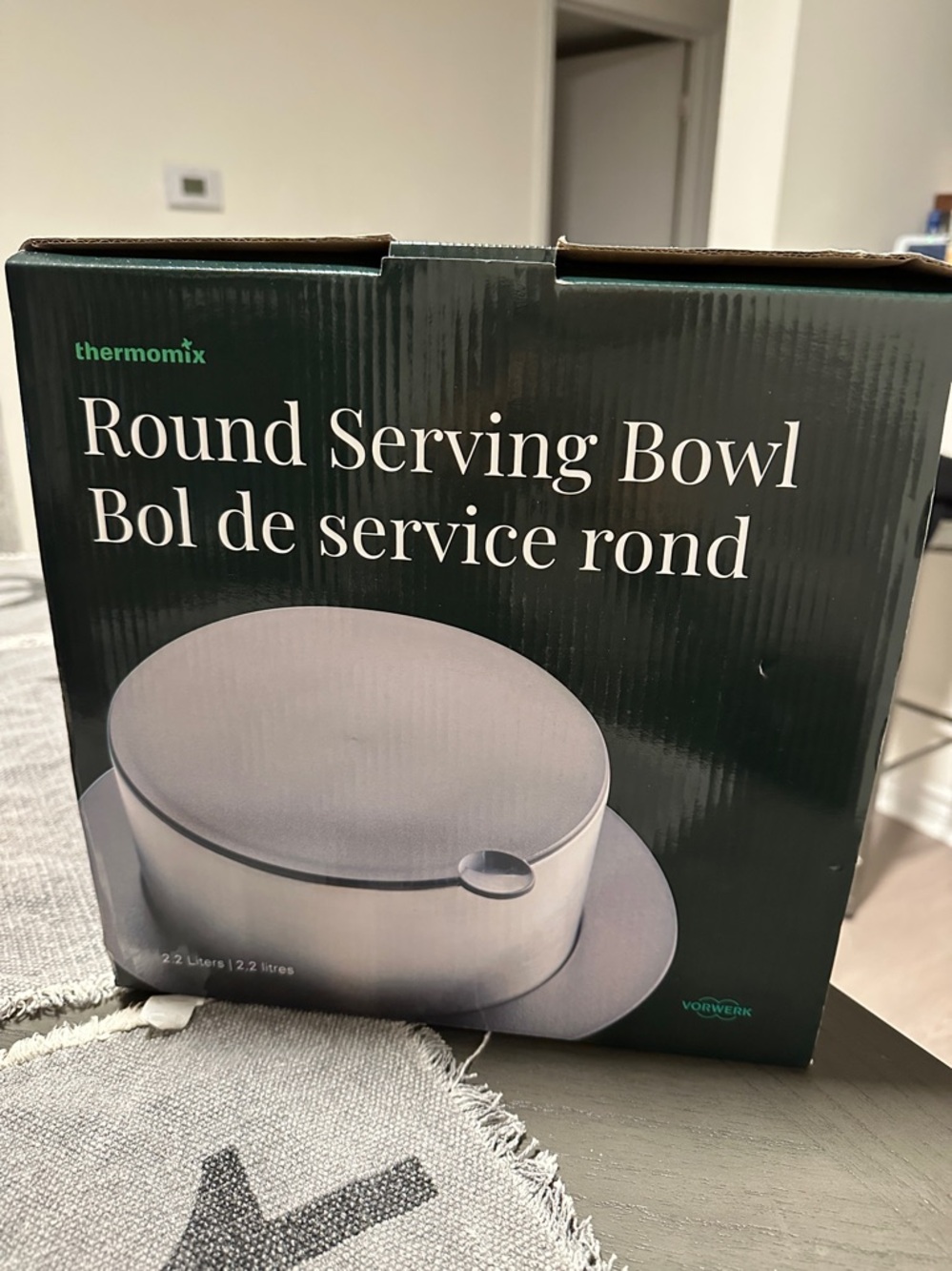 Thermomix Round Serving Bowl in Silver